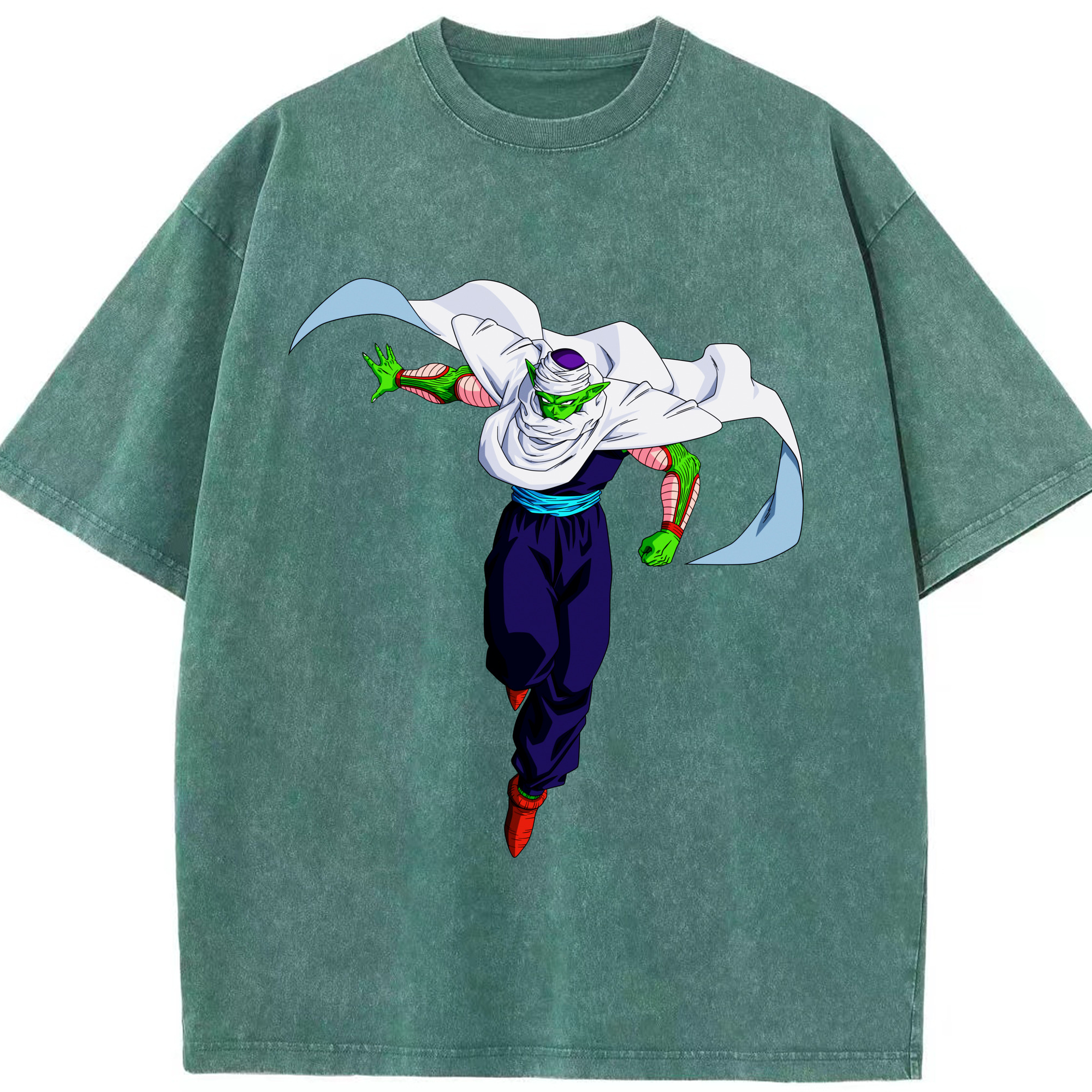 （画像用） ドラゴンボール ピッコロ DRAGON BALL Piccolo 綿100% ヴィンテージ風 半袖Tシャツ（フロントプリント）
